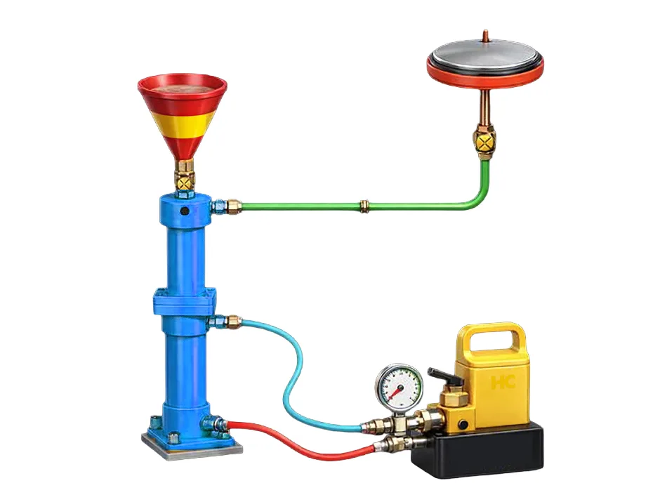 Grout-filled flat jack system