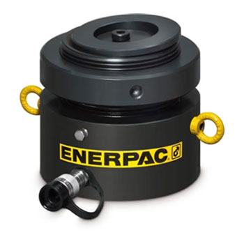 Lpl4002, 450 ton capacity, 1.77 in stroke, low height, lock nut hydraulic cylinder